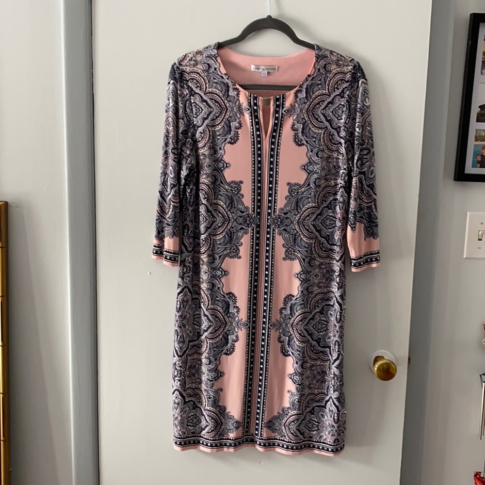 Pink and navy blue ladies large dress